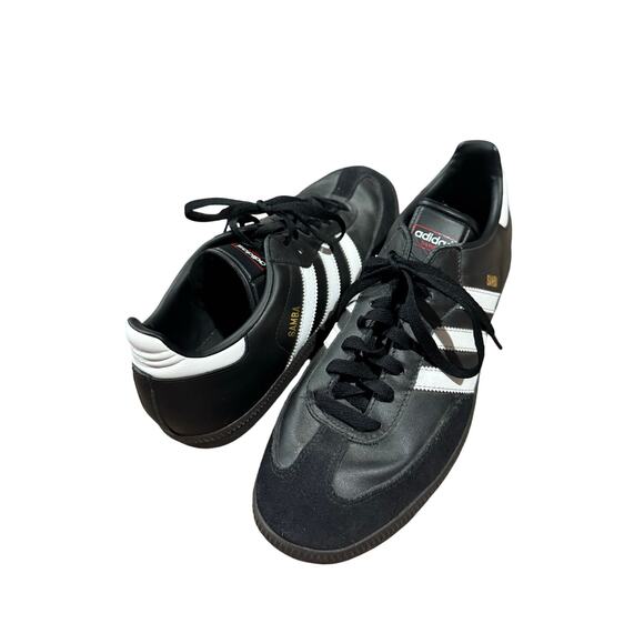 Adidas Samba leather shoes full black size US10 019000 - Picture 2 of 7